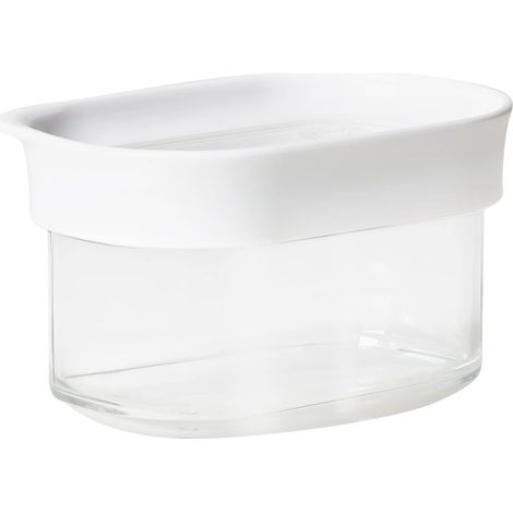 EMSA Optima N1141400 Barattolo Rettangolare Contenitore 0,18 L Trasparente Bianco 1 pz (1/5)