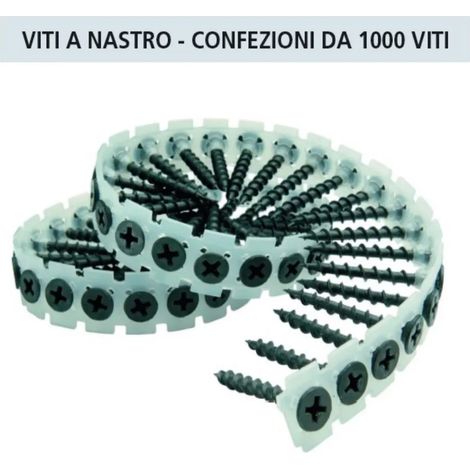 VITI X CARTONG. 3.5X25 A NASTRO -1000 PEZZI -OFFERTA- (1/2)