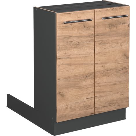 Îlot de cuisine Fame-Line, Chêne de force doré, 60 cm sans plan de travail, Vicco (1/5)