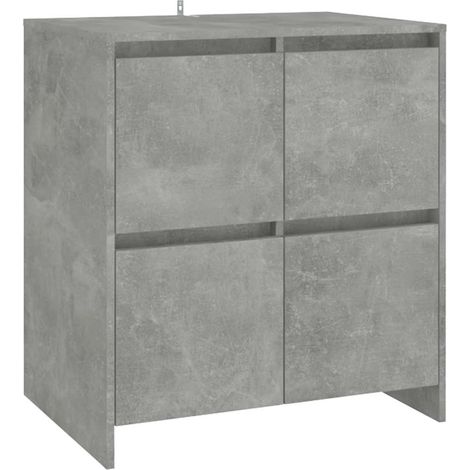 Maison Exclusive - Buffet Gris béton 70x41x75 cm Bois d'ingénierie (1/5)