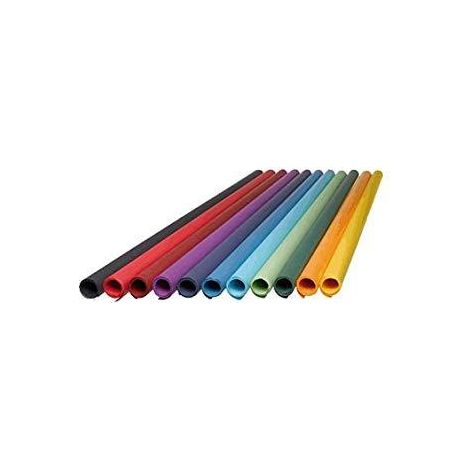 15 Rollos de Papel Kraft Verjurado 1mx10m Color Azul 70g