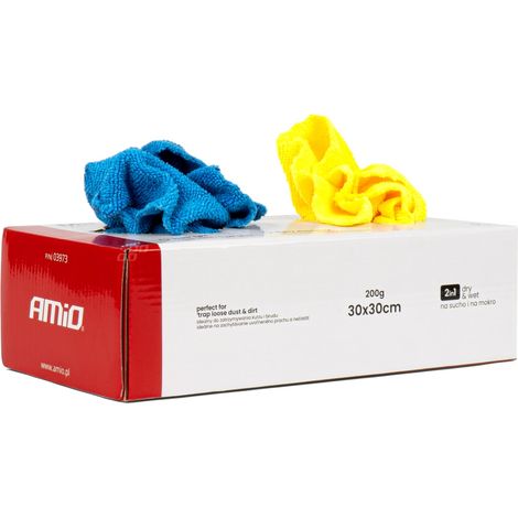 Paquete de 30 toallitas de microfibra. 30x30 cm, 200 g. amio-03973 (1/5)