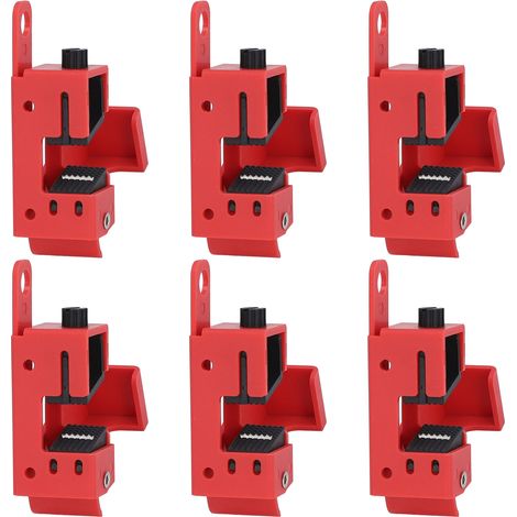 Dispositif de verrouillage Standard de Style de poignée de paquet de verrouillage de disjoncteur de 6 pièces pour l'entretien d'électricien (1/5)