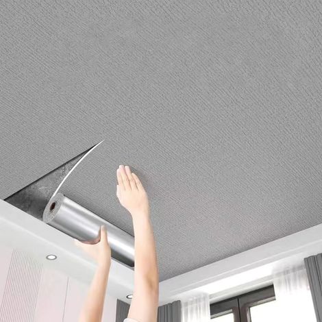 50 cm 5 m papier peint Extra épais à décoller et à coller pour murs texturés, papier peint en mousse auto-adhésif pour chambre à coucher (1/5)