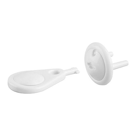 Set di 12 copriprese per shuko, bianco, protezione bambini, antiscossa - THIRARD (1/2)