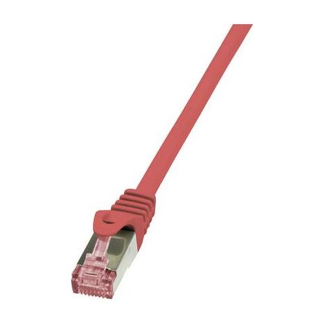 Cable reseau rouge 1.00m SFTP blinde RJ45 cat6 (1/2)