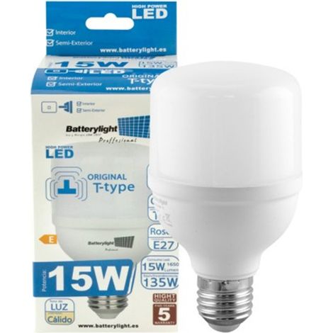 Ampoule LED haute puissance OPAL T70 15W E27 1650 lumens 3200K 50 000 heures - LUZCO (1/5)