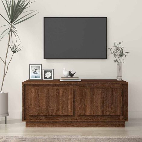 vidaXL Coffee Table Brown Oak 102x50x44 cm Engineered Wood (1/5)