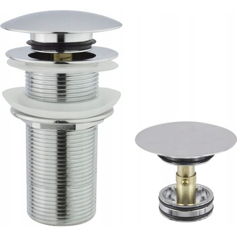 Bonde de lavabo, bouchon clic-clac, 110 mm