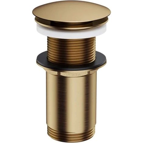 OMNIRES - Desagüe de lavabo, ClickClack, bronce cepillado A716BR (1/2)