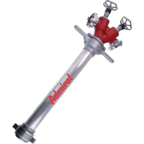Hydrantenstandrohr STORZ Alu.DN 80 2xC-Abgang,2 Ventile ADMIRAL