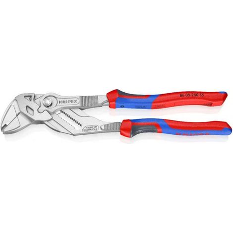 ALICATES-LLAVE DE 250 MM CON FUNCIÓN DE ENGARCE DE BRIDA DE ALUMINIO
