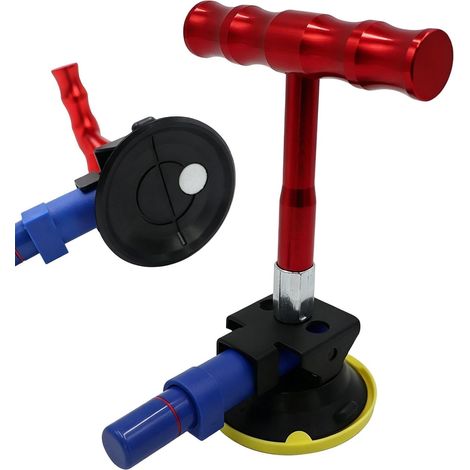 Kit de Débosselage Outil Ventouse puissante à poignée en T Kit Réparation Des Bosses Pour Véhicules Pour entretien restauration collision porte carrosserie bateau garage maison (1/5)
