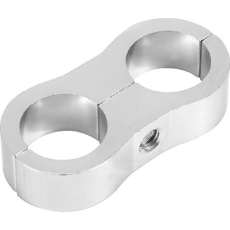 AN8 Universal-Ölschlauch-Trennklemme aus Aluminiumlegierung für Fahrzeugmodifikationen (Silber)