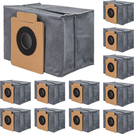 12er-Pack Staubbeutel Kompatibel mit Eufy X10 Pro Omni / X8 Pro Station – Einweg-Ersatzstaubbeutel, 4-lagig (1/4)