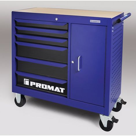 Banco da lavoro mobile TREND cassetto esterno B1120xP460xH1030mm 6 25kg 400kg PROMAT