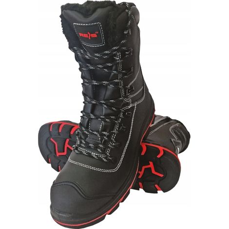 Botas de trabajo de invierno de cuero Diablo, talla 42 (1/3)