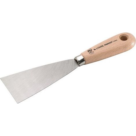Herramienta de pintor l'outil-parfait putty knife hoja acero templado mango barnizado