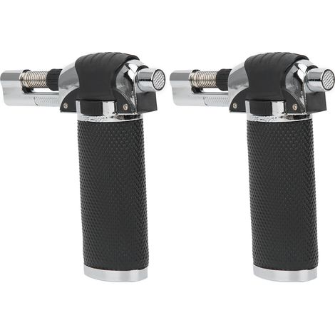 2 brûleurs à butane rechargeables, mini briquets pratiques, pistolets à flamme portables, chauffages (1/5)