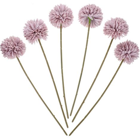 Bouquets D'hortensias Artificiels Réalistes 6 Pièces en Plastique et Tissu Soie, Réutilisables et Longue Tenue pour Décoration Bureau ou Hôtel (1/5)