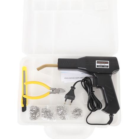Soudeuse plastique 50W portable kit réparation pare-chocs – 4 types 200 agrafes et étui transport, carrosserie (1/5)