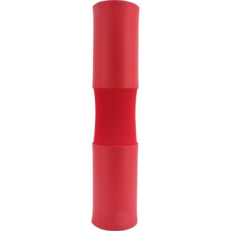 Coussin de protection pour le cou et les épaules, mousse NBR antidérapante, aspect mat, absorbant la sueur, coussin de barre de levage de poids, haltère Squat rouge (1/5)