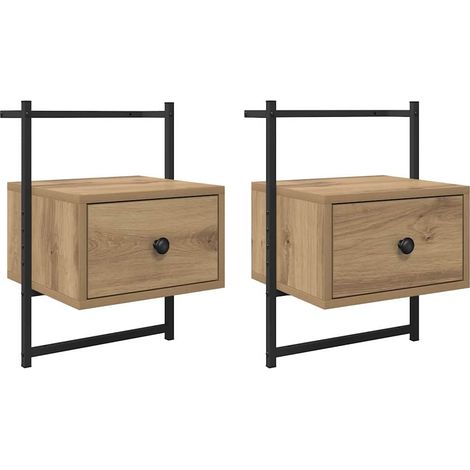 Maison Exclusive - Nachttisch 2 pcs Artisan-Eiche 35 x 30 x 51 cm