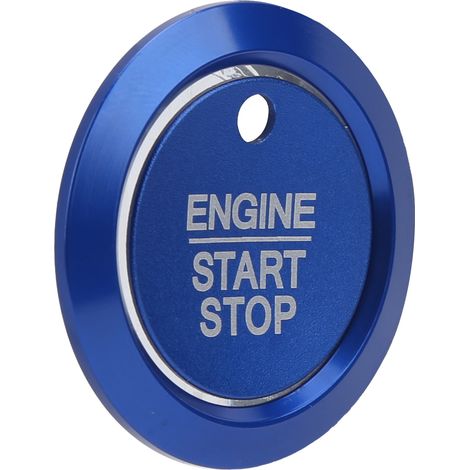 Bouton de démarrage moteur anneau de protection bleu compatible avec Ford F-150 2016-2019 (1/5)