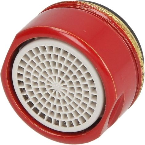 Mousseur turbolateur, aspiration d’air M 24 x 1 FM, LongLife, rouge