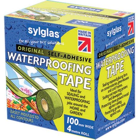 Sylglas Waterproofing Tape 100mm x 4m - Original, Durable, Waterproof Sealant for Construction and Repair