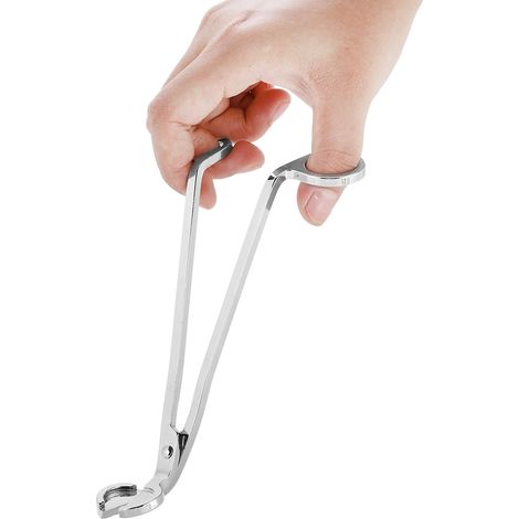 1 Pièce Coupe-Mèche en Acier Inoxydable pour Bougies, Ciseaux Élégants Argenté (1/5)