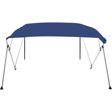 Bimini-Vorhang mit 4 Bögen Blau 243x180x137 cm