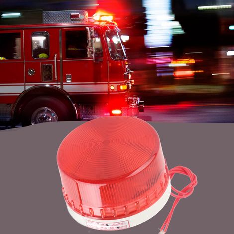 Balise LED Mini LTE-5061, feu clignotant rotatif fixe, signal lumineux spirale AC220V, dispositif d'avertissement flash 360°, ampoule à DEL longue durée, usage industriel et sécurité (1/5)