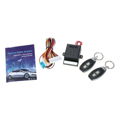 Verrouillage Centralisé de la Voiture, Kit de Botier de Télécommande Central Universel, Système d'entrée sans clé avec Serrure de Porte de Voiture avec Bouton de Déverrouillage du Coffre