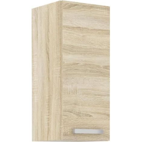 Hochschrank mit 1 Tür - Sonoma-Eichen-Dekor - B 30 x T 31,6 x H 72 cm - LASSEN