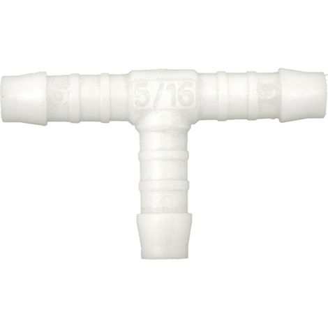 Conector tipo T para espiga de manguera de PVC de 15 mm, PN 16 bar, línea de goteo (1/2)