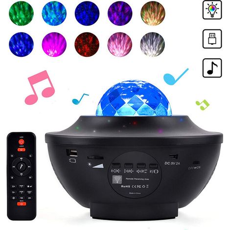 Filiyano – lampe ciel étoilé avec – Projecteur radio LED professionnel, lampe ciel étoilé avec télécommande (1/4)