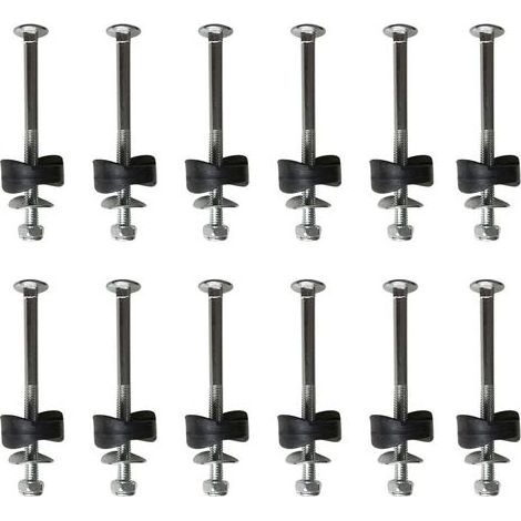 Lot de 12 vis et boulons pour trampoline, boulons et écrous, entretoises pour poteaux de clture, accessoires de remplacement pour trampoline (1/5)
