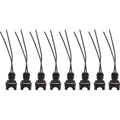 Connecteur d'injecteur de carburant, bouchons de cablage, Clips coupés, Style d'épissure EV1 8 pour Bosch, 8 pièces (1/5)