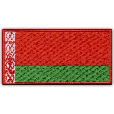 Aufnäher mit der Flagge von Belarus – Magnetische Rückseite – Gestickter Aufnäher/Abzeichen/Emblem