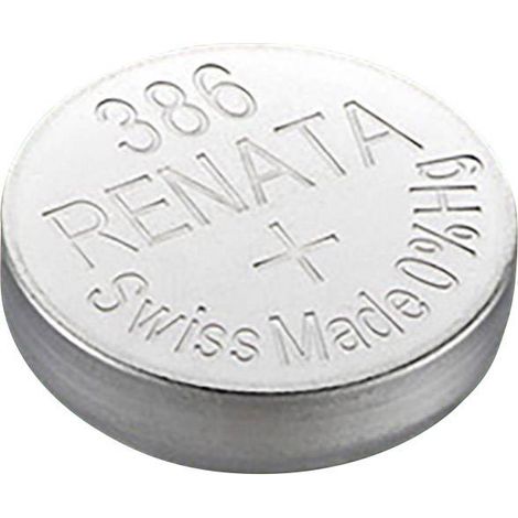 Renata Pile bouton 386 1.55 V 1 pc(s) 130 mAh oxyde d'argent (1/5)