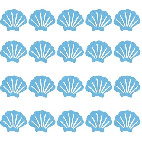 20 pieces 7.7 cm 9.3 cm anti-slip shower stickers, bathroom stickers, strip (1/5)