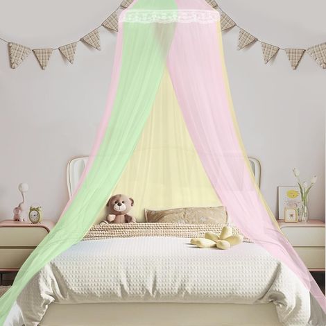 Moskitonetz fürs Bett, Reise-Moskitonetz, Hänge-Moskitonetz, für Kinderbetten, Reise-Moskitonetz, feinmaschig (60 x 250 x 850 cm)
