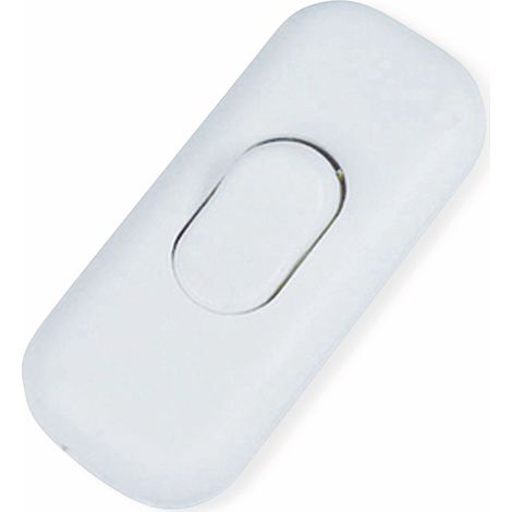 Interruptor basculante para cable de 1 polo, 2,5 A, 250 V, blanco (1/3)