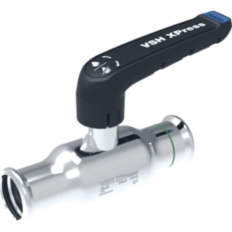 VSH XPress FullFlow Acier inoxydable Robinet à tournant sphérique femelle/femelle 42 (DN40) Type XPR20100, 2040000100