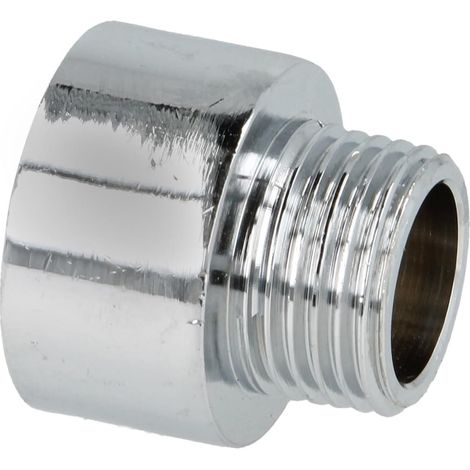 Nipple de réduction FF/FM 3/4'' x 1/2'' laiton chromé
