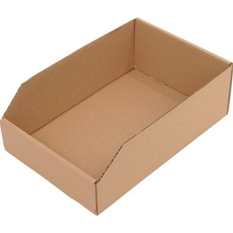 Caja estantería L300 x A200 x H100 mm marrón cartón ondulado simple - 5212143 (1/2)