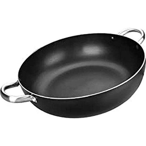 Ibili Padella Profonda Argento 40 cm Alluminio Ergonomica