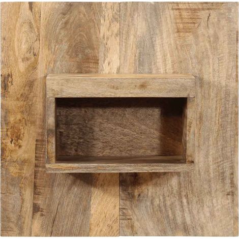 Table de chevet Cabinet de chevet Table de nuit 50x27x50 cm bois massif de manguier brut (1/5)