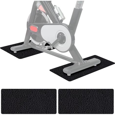 Yuragim Lot de 2 Tapis Fitness Protection Sol, 6mm PVC Antidérapant pour Tapis de Course, Vélo d’Exercice, Banc de Musculation – Protection Sol, Réduction Bruit et Vibrations, Durable, 28x70cm (1/5)